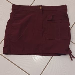 4/$60 Burgundy Mini Drawstring Skirt - Size 6